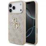 Guess 4G Big Logo &Uuml;mbris jaoks iPhone 17 Pro Max - Roosa