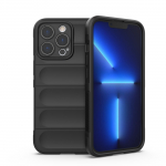 Magic Shield &uuml;mbris iPhone 13 Pro jaoks paindlik soomustatud kate must