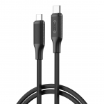 XO kabelis NB-Q265B PD USB-C - USB-C 1,0 m 60 W juodas