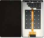 Ekranas Samsung X115 TAB A9 LTE 8.7 2023 (compatible with X110 A9 WiFi) su lietimui jautriu stikliuku Black originalus (service pack)
