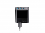 Havit UCLE001 EU - GaN kolme pordiga laadija 30 W, must