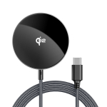 Acefast E24 Qi2 15W magnetiline induktiivlaadija 1.2m USB-C kaabliga - must