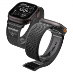 Spigen Athlex Air 2 rihm Apple Watch 44/45/46/49mm jaoks - must ja hall