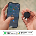 Chipolo POP vahetatava patareiga Bluetooth-j&auml;lgija iOS-ile ja Androidile, 4 tk, must