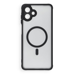 Case for Samsung A07 / A08 Full Matte Mag Cover compatible with MagSafe black