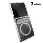 Speck Presidio Perfect-Clear Magnet - Samsung Galaxy Z Flip 8 MagSafe Case (Clear)