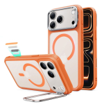 ESR Classic Hybrid Kickstand MagSafe-&uuml;mbris toega iPhone 18 Pro / 17 Pro jaoks, matt oranž