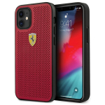 Ferrari FESPEHCP12SRE iPhone 12 mini 5.4" punane/punane k&otilde;vakaaneline korpus On Track Perforeeritud