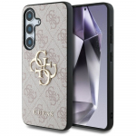 GUESS &uuml;mbris jaoks SAMSUNG S25 GUHCS25S4GMGPI (4G PU Big Logo) roosa