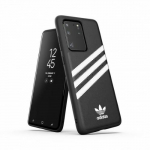 Adidas OR Moudled &Uuml;mbris PU jaoks Samsung Galaxy S20 Ultra must and valge
