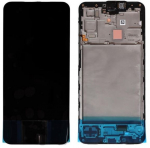 LCD screen Samsung A175 A17 4G koos touch screen ja frame Must original (service pack)