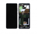 LCD ekraan Samsung G988 S20 Ultra puuteekraani ja raamiga Cosmic Black originaal (service pack)
