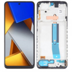 Ekranas skirtas Xiaomi Redmi Note 11 / Poco M4 Pro 4G juodas su rėmeliu HQ