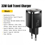 Laadija Essager "Display" must 33W (2xPD) LED ekraaniga