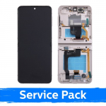 LCD Ekraan &uuml;hilduv Samsung F721 Z Flip4 (SISEMINE) raamiga / roosa kuldne / (Service Pack)
