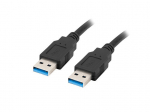 Lanberg CA-USBA-30CU-0010-BK USB cable 1m 3.0 USB A must