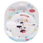 Mickey Mouse Cool mikrolaineahju kausi ja lusika komplekt