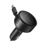 Orico FC-60-2C 60 W autolaadija sisset&otilde;mmatava 65 cm USB-C-kaabliga, must
