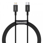 Baseus Superior PD USB-C - Lightning kaabel 1,0 m 20W, must
