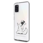 Karl Lagerfeld Choupette Fun &uuml;mbris Samsung A41 jaoks - L&auml;bipaistev