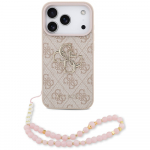 Guess 4G Strap 4G Classic Logo &Uuml;mbris jaoks iPhone 17 Pro - Roosa