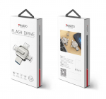 YESIDO FLASH DISK L15 4IN1 OTG ADAPTER USB 3.0 64GB SILVER