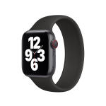 APPLE DIRŽELIS SOLO MYNC2ZM/A SILIKONINIS APPLE WATCH DIRŽELIS 44MM / 45MM JUODAS DYDIS 1 BE PAKUOTĖS
