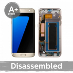 LCD ekranas suderinamas su Samsung G935 S7 Edge su rėmeliu / Baltas / (10/10 Used)