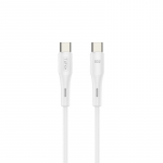 T-PHOX KAABEL GENTLE USB-C/USB-C 60W 1M VALGE