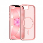Crong Hybrid Matte Magnetic MagSafe &uuml;mbris seadmele iPhone 17e / 16e, roosa