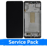 LCD Display Compatible With Samsung G985 (G986) S20 Plus with Frame / Cosmic Black / (Service Pack) +INCLUDING BATTERY