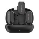 Devia juhtmevaba 2in1 USB-C mikrofon nutitelefonile, must