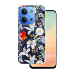 Glow Glam &uuml;mbris jaoks Xiaomi Redmi 15C 4G EU / 15C 5G EU (173.16 x 81.06 x 8.2 mm) sinine