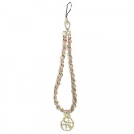 GUESS phone strap GUSTSAS4P (Chain Metal 4G Charm) roosa