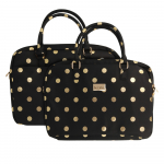 Wonder Briefcase Laptop 17 inches kuldne polka-dot