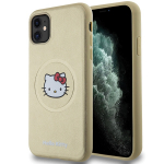 Hello Kitty Leather Kitty Head MagSafe &uuml;mbris jaoks iPhone 11 / Xr - kuldne