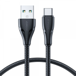 Joyroom Surpass Seeria A11 USB-A / USB-C 3A kaabel 0.25 m - must