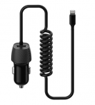 Autolaadija Platinet (PLCRSL) koos Lightning kaabel (1xUSB 3.4A) must