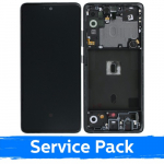 LCD ekraan &uuml;hilduv Samsung A516 A51 5G raamiga / Prism Crush White / (Service Pack)