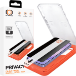 Tel Protect Dust-Free Easy Fit Privacy Titan karastatud klaas Samsung Galaxy S26 Plus jaoks must (s&otilde;rmej&auml;lje avamisega)