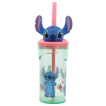 Disney Stitch Flowers kruus k&otilde;rre ja 3D-figuuriga, 360 ml