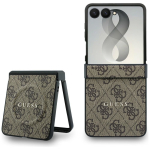 Pruun Guess 4G Classic MagSafe &uuml;mbris Samsung Galaxy Z Flip8 telefonile