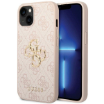 Guess 4G Big Metal Logo iPhone 15 Plus &Uuml;mbris - roosa
