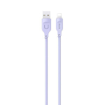 USAMS Laidas lightning 2,4A 1,2m Fast Charging Lithe Series violetinis SJ565USB03 (US-SJ565)