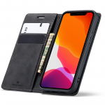 Spacecase piniginės dėklas iPhone 12 Mini juodas