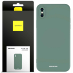 Spacecase silikoninis dėklas iPhone X/Xs tamsiai žalias