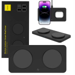 Spacecase Belaidis įkroviklis Wireless Dual Charger MagCharge WM3B juodas
