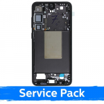 Vidurinis rėmas Samsung S926 S24 Plus / Onyx Black / (Service Pack)