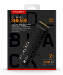 Western Digital must WD_BLACK&trade; SN850X NVMe&trade; SSD POWERED BY SANDISK 2 TB, [With Heatsink]