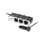 3-pesaline auto sigaretis&uuml;&uuml;taja jagur kaabli ja USB-ga
